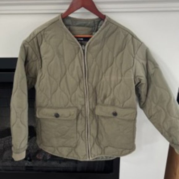 Quilted Utility Zip Jacket - Picture 3 of 5